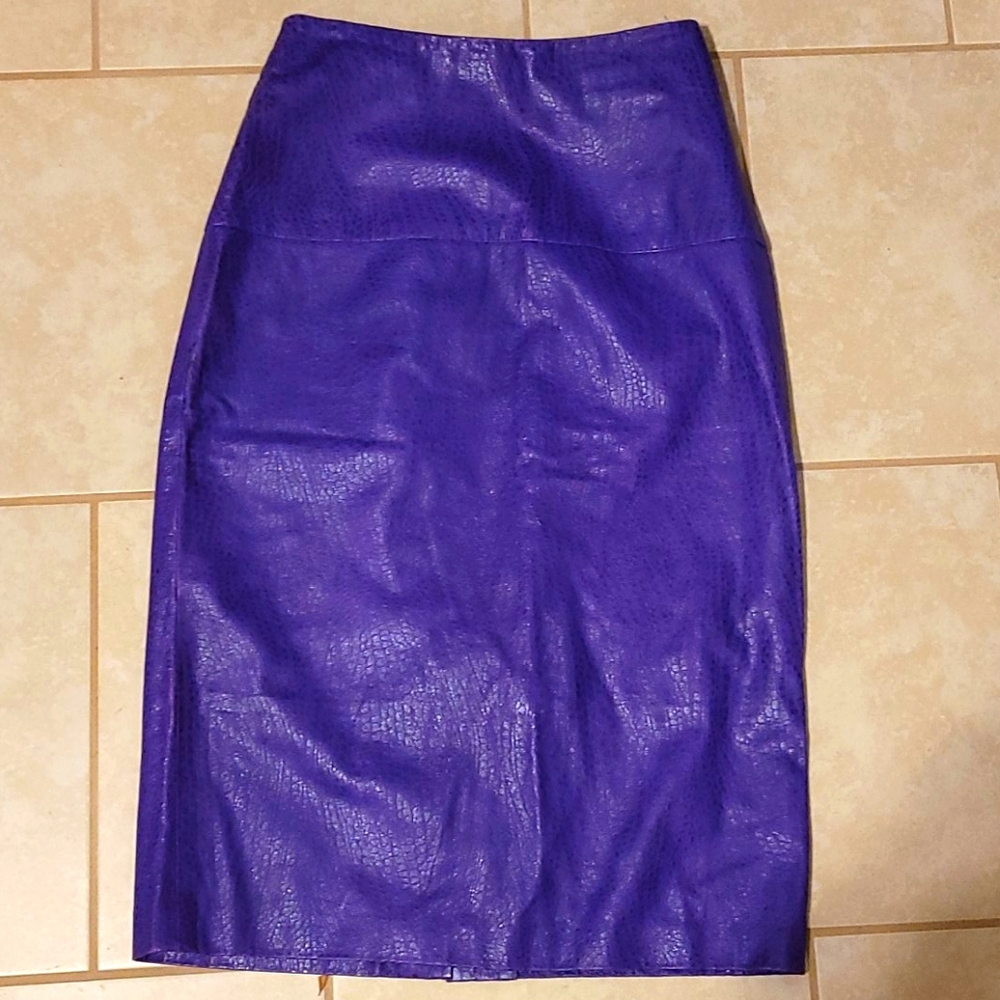 VTG Purple Leather Pencil